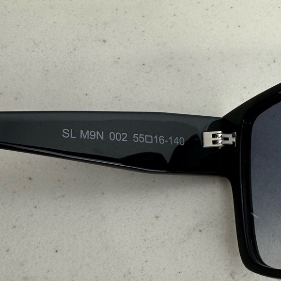 Saint Laurent Square SL M9 Black Sunglasses - Picture 7 of 13